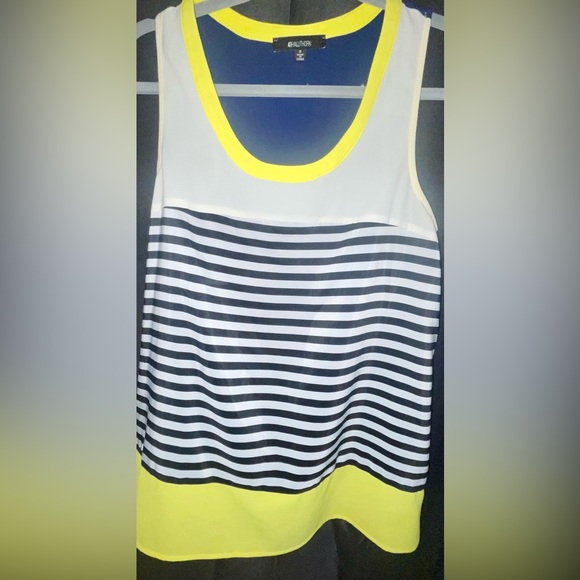 41 Hawthorn Stitch Fix Alessandra Striped & Colorblocked Blouse - Picture 2 of 5